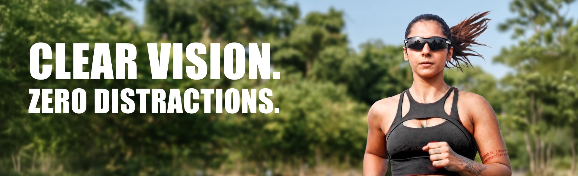 Optics Banner Image Clear Vision , Zero Distractions
